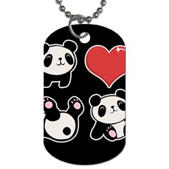 Panda Dog Tag (One Side)