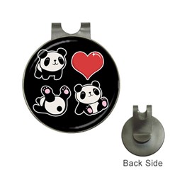 Panda Hat Clips with Golf Markers