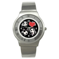 Panda Stainless Steel Watch