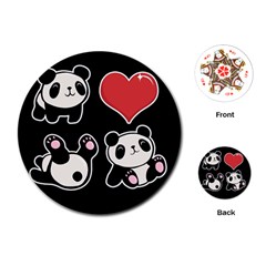 Panda Playing Cards (Round) 