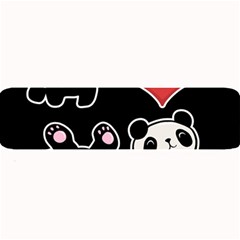 Panda Large Bar Mats by Valentinaart