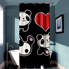 Panda Shower Curtain 36  x 72  (Stall) 