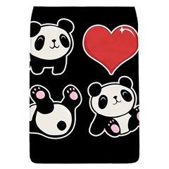 Panda Flap Covers (s)  by Valentinaart