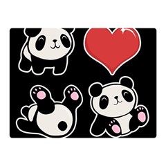 Panda Double Sided Flano Blanket (Mini) 