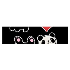 Panda Satin Scarf (Oblong)