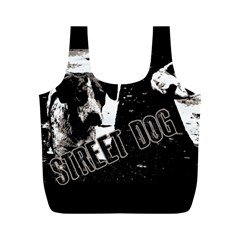 Street Dogs Full Print Recycle Bags (m)  by Valentinaart