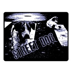 Street Dogs Double Sided Fleece Blanket (small)  by Valentinaart