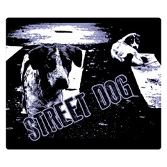 Street Dogs Double Sided Flano Blanket (small)  by Valentinaart