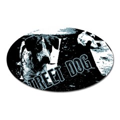 Street Dogs Oval Magnet by Valentinaart