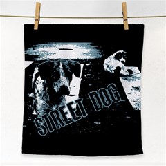 Street Dogs Face Towel by Valentinaart