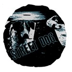 Street dogs Large 18  Premium Round Cushions Front