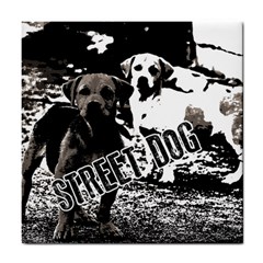 Street dogs Tile Coasters