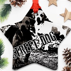 Street Dogs Ornament (star) by Valentinaart