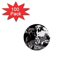 Street Dogs 1  Mini Buttons (100 Pack)  by Valentinaart