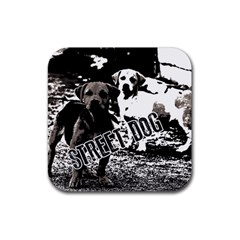 Street dogs Rubber Coaster (Square) 