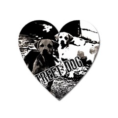 Street dogs Heart Magnet