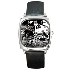 Street dogs Square Metal Watch