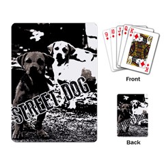 Street dogs Playing Card