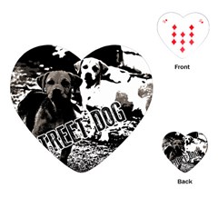 Street dogs Playing Cards (Heart) 