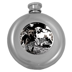 Street dogs Round Hip Flask (5 oz)