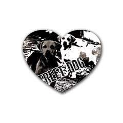 Street dogs Rubber Coaster (Heart) 