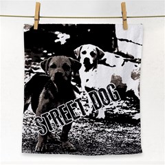 Street Dogs Face Towel by Valentinaart