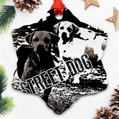 Street dogs Snowflake Ornament (Two Sides)