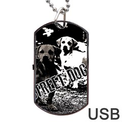 Street dogs Dog Tag USB Flash (Two Sides)