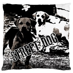 Street dogs Large Cushion Case (Two Sides)