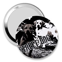 Street dogs 3  Handbag Mirrors