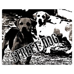 Street dogs Double Sided Flano Blanket (Medium) 