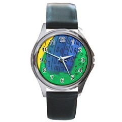 City Round Metal Watch