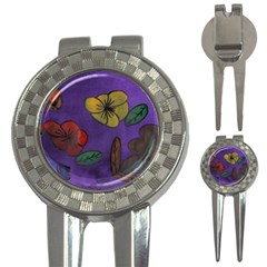 Flowers 3-in-1 Golf Divots by snowwhitegirl