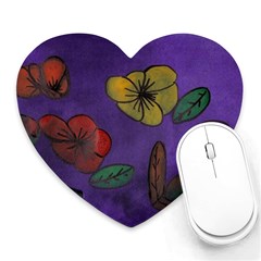 Flowers Heart Mousepads by snowwhitegirl