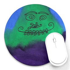 Smiling Mountain Round Mousepads