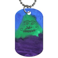 Smiling Mountain Dog Tag (two Sides)