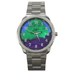 Smiling Mountain Sport Metal Watch