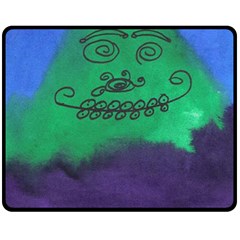 Smiling Mountain Fleece Blanket (medium)  by snowwhitegirl