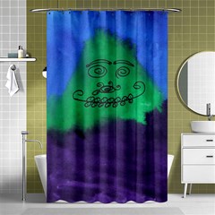 Smiling Mountain Shower Curtain 48  X 72  (small)  by snowwhitegirl