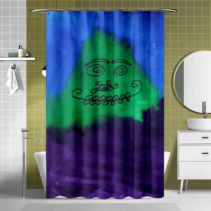 Smiling Mountain Shower Curtain 48  x 72  (Small) 