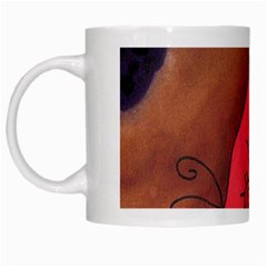 Red Worm White Mugs