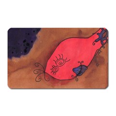 Red Worm Magnet (rectangular) by snowwhitegirl