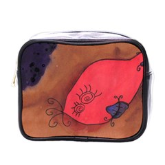 Red Worm Mini Toiletries Bags by snowwhitegirl