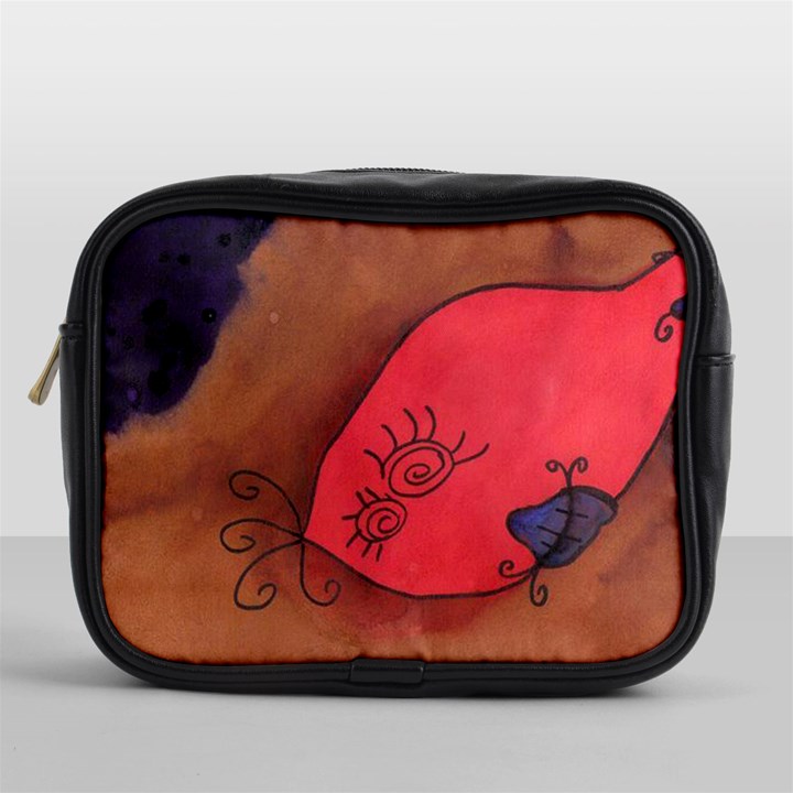 Red Worm Mini Toiletries Bags