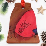 Red Worm Bell Ornament (Two Sides) Front