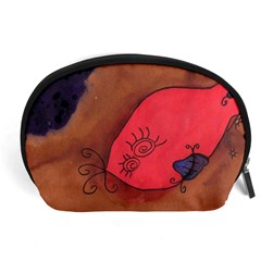 Red Worm Accessory Pouches (large)  by snowwhitegirl