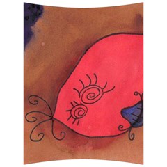 Red Worm Back Support Cushion