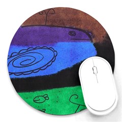 Purple Whale Round Mousepads by snowwhitegirl