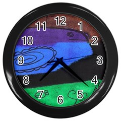 Purple Whale Wall Clocks (black) by snowwhitegirl