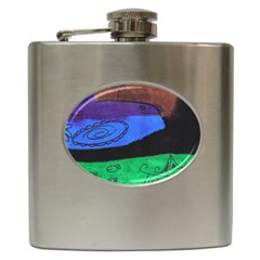 Purple Whale Hip Flask (6 Oz) by snowwhitegirl